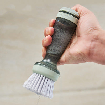 Dish Scrub Brush With Soap Dispenser For Kitchen Pots And Pans
