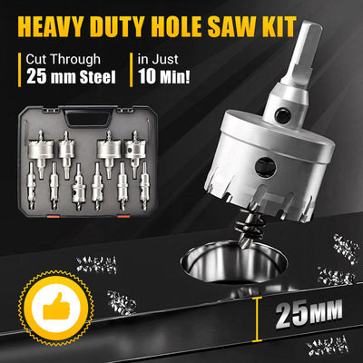 Carbide-Tipped Hole Cutter For Metal Cutting And Drilling Tools