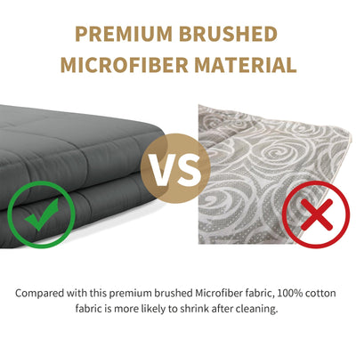 Weighted Blanket 100 Percent Organic Cotton For Comfortable Sleep