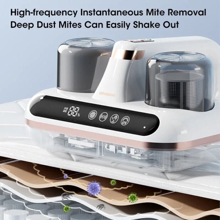 UV Mattress Vacuum Cleaner Cordless Handheld Powerful Suction For Sofa Pillows