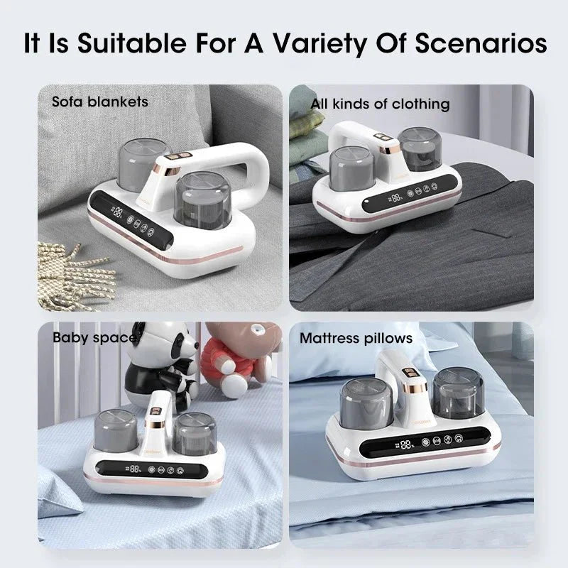 UV Mattress Vacuum Cleaner Cordless Handheld Powerful Suction For Sofa Pillows