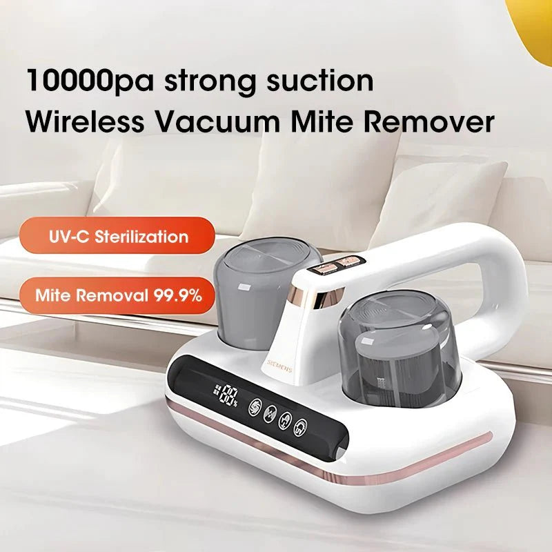UV Mattress Vacuum Cleaner Cordless Handheld Powerful Suction For Sofa Pillows