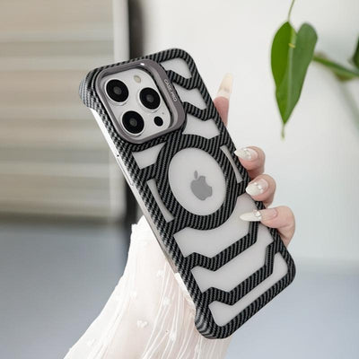 Carbon Fiber Phone Case With Cooling Design For Protection