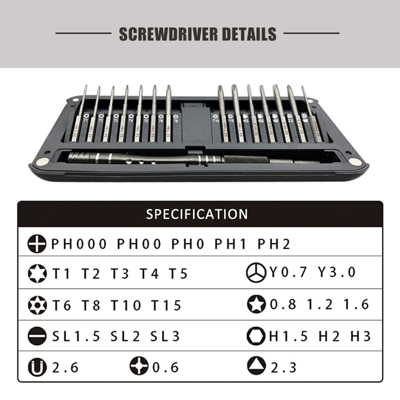 30 In 1 Precision Screwdriver Set For Electronics Repair