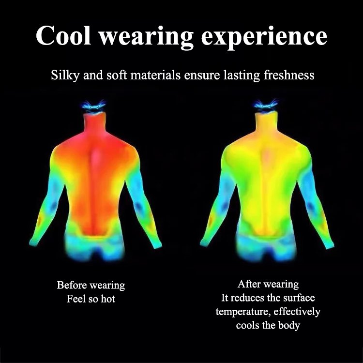 Men's Ice Silk Stretch Shirt Breathable Comfortable Summer Top