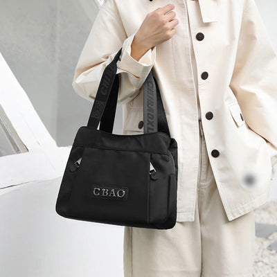 Large Capacity Nylon Crossbody Bag Spacious Lightweight Travel Tote