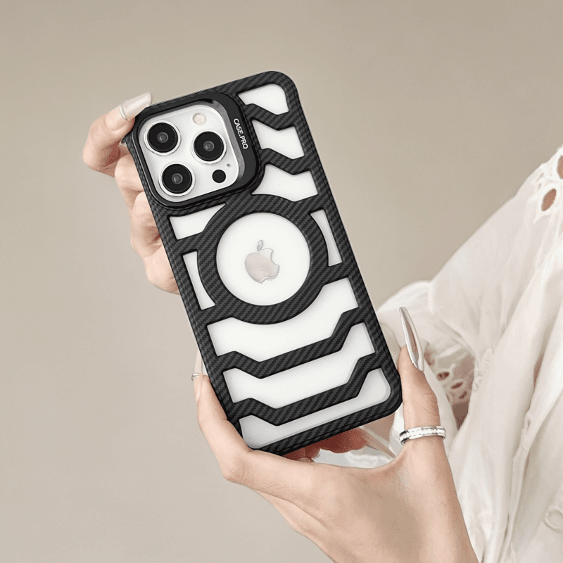 Carbon Fiber Phone Case With Cooling Design For Protection