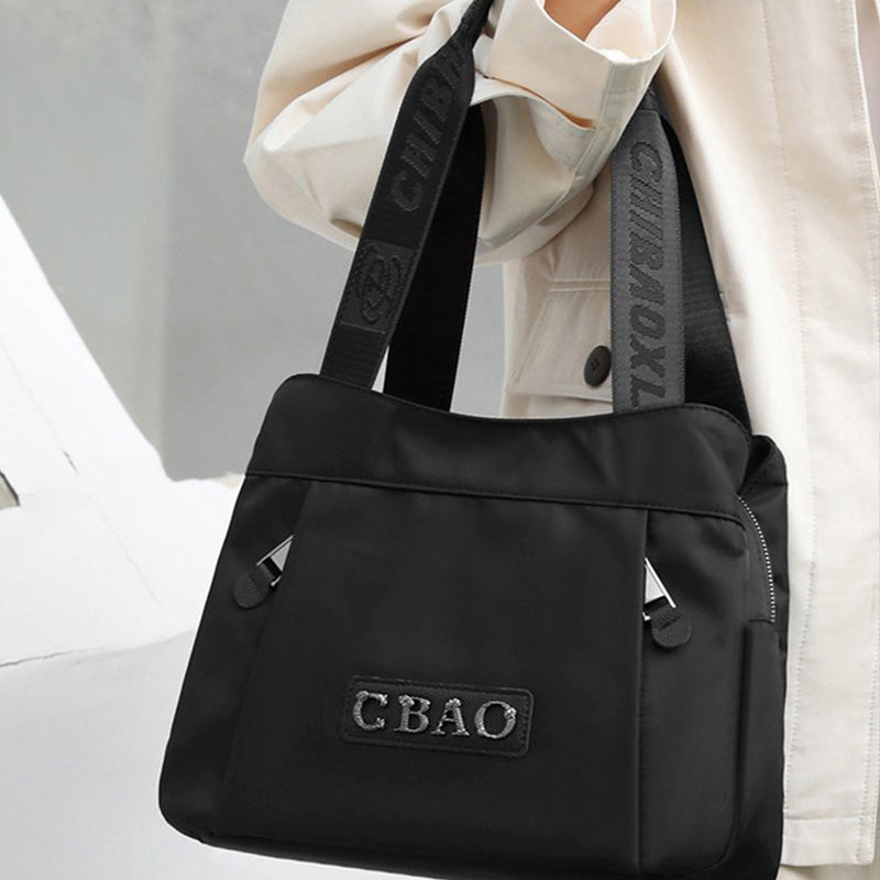 Large Capacity Nylon Crossbody Bag Spacious Lightweight Travel Tote
