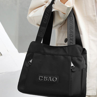 Large Capacity Nylon Crossbody Bag Spacious Lightweight Travel Tote