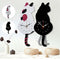 Nordic Cat Wagging Tail Wall Clock Unique Modern Design