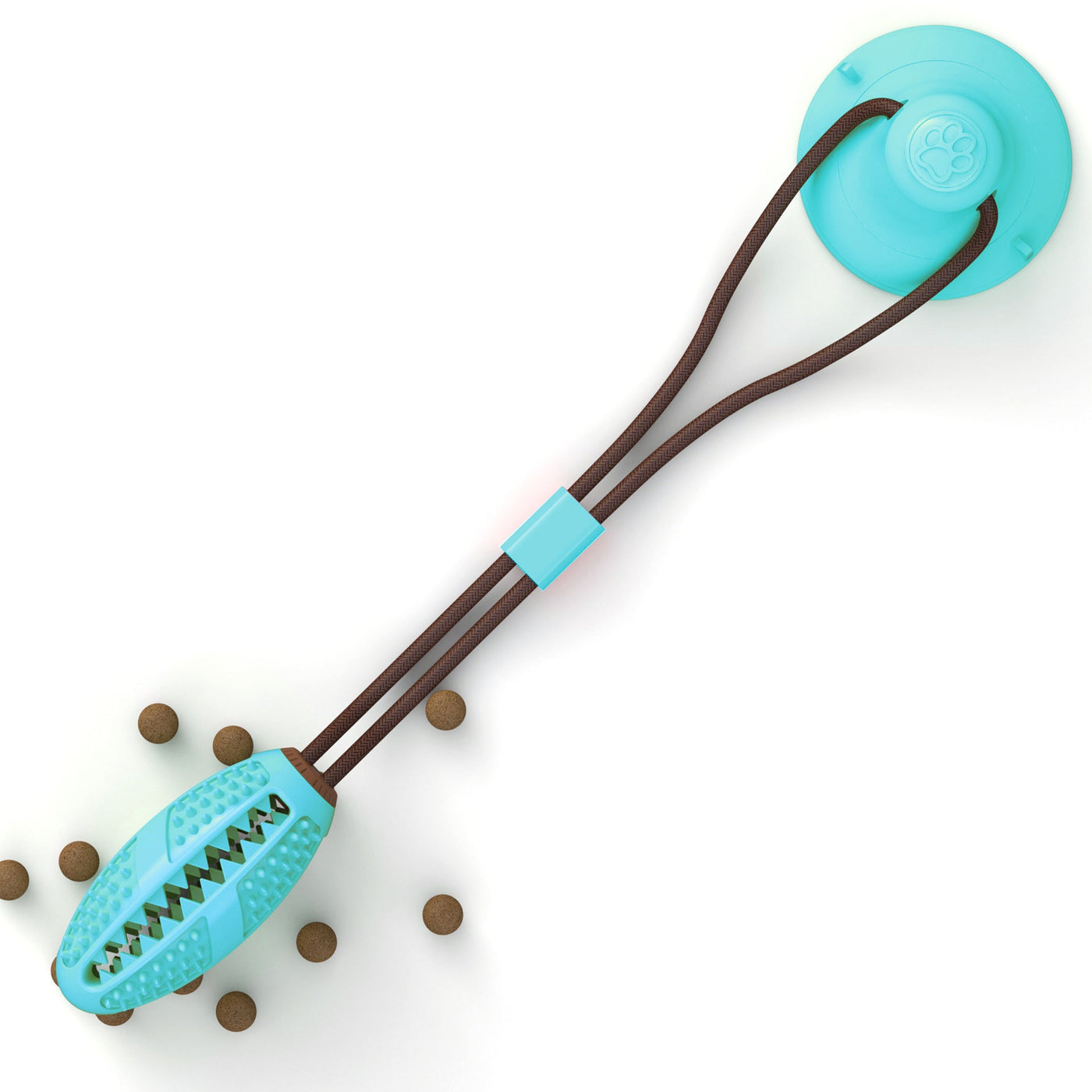 Dog Suction Cup Tug Toy Interactive Chew Ball For Teeth Cleaning