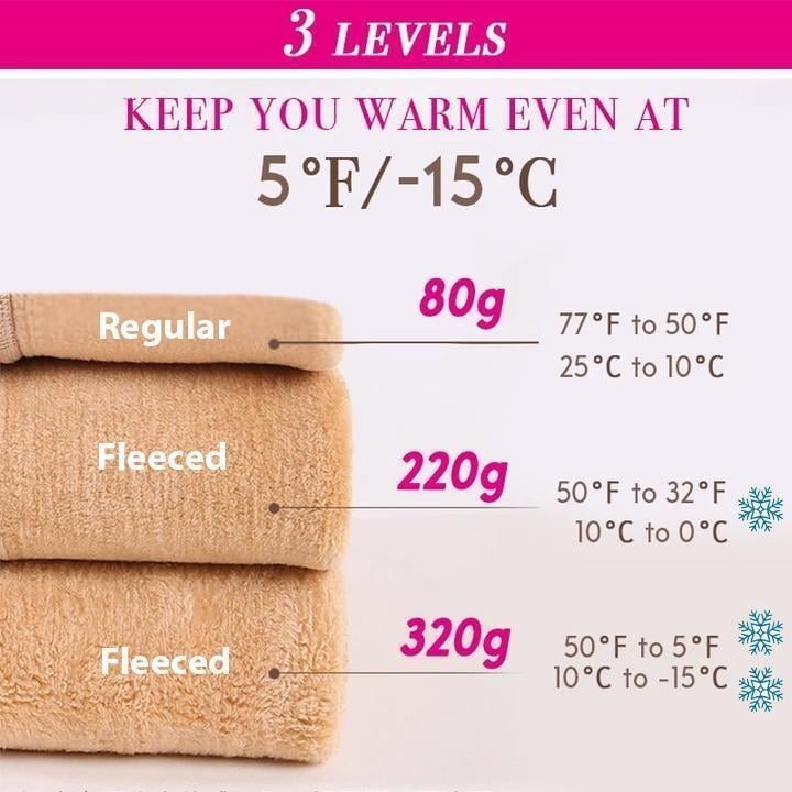 Flawless Legs Translucent Warm Fleece Pantyhose For Comfort