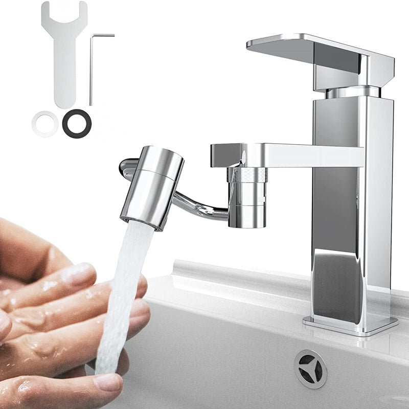 Rotatable Faucet Extender With Splash Proof Filter For Bathroom