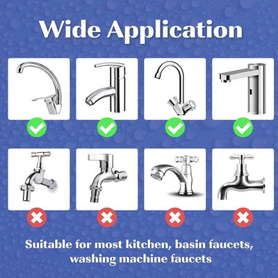 Rotatable Faucet Extender With Splash Proof Filter For Bathroom