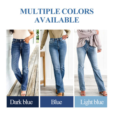 High Stretch Tummy Control Jeans Slim Fit Comfortable Denim