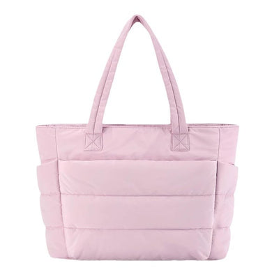Lightweight Puffy Tote Bag Spacious Durable Everyday Carry Bag