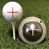 Stainless Steel Golf Ball Marker With Tin Cup Design