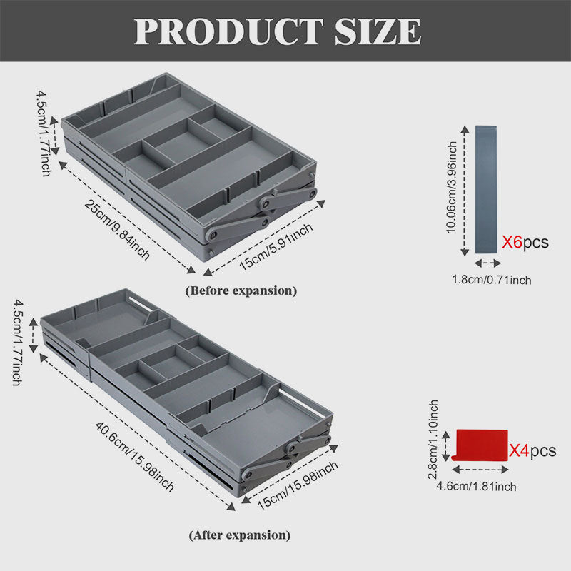 Folding Drawer Storage Box Organizer Space Saving Practical Design