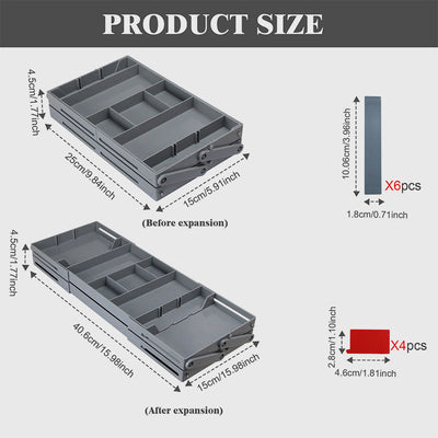 Folding Drawer Storage Box Organizer Space Saving Practical Design