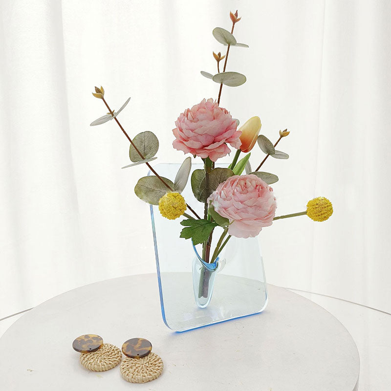 Acrylic Photo Frame Vase For Stylish Flower Arrangement Decor