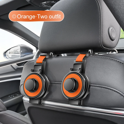 Car Seat Headrest Hook With Cup Holder Multi-Functional Organizer