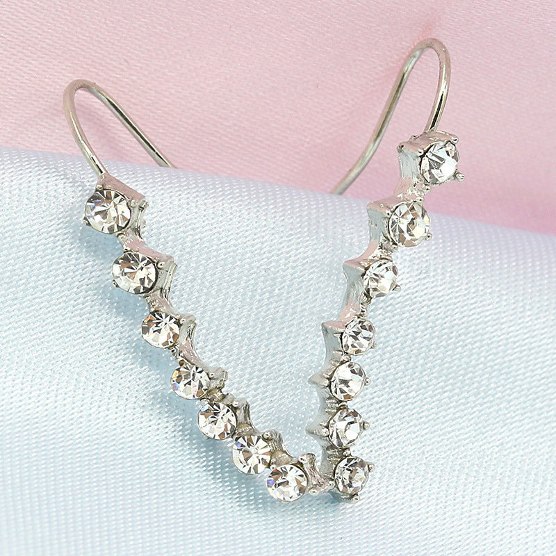 Seven Star Elegant Diamond Stud Earrings For Women