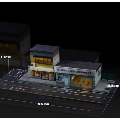 Urban Street Displays For Model Cars 164 Scale Miniature Scenes