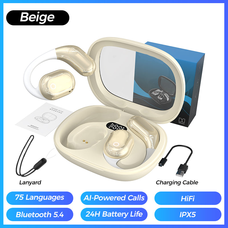 AI Voice Translation Bluetooth Earbuds Wireless Smart Language Translator