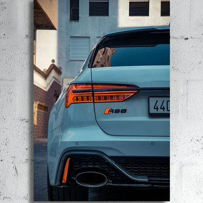 LED Car Wall Art Canvas Modern Lighted Vehicle Wall Decor