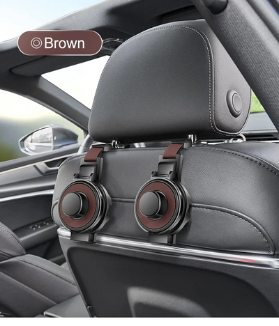 Car Seat Headrest Hook With Cup Holder Multi-Functional Organizer