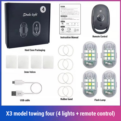 Wireless Remote Control Warning Light For Flash Alerts