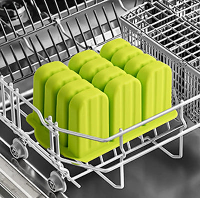 Silicone Popsicle Molds With Wooden Sticks For Kids Snacks