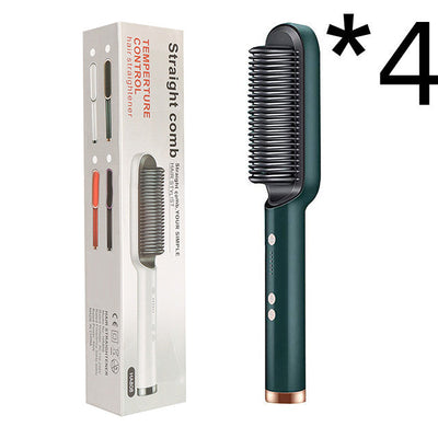 2 In 1 Hair Straightener Hot Comb Curling Tong Electric Brush