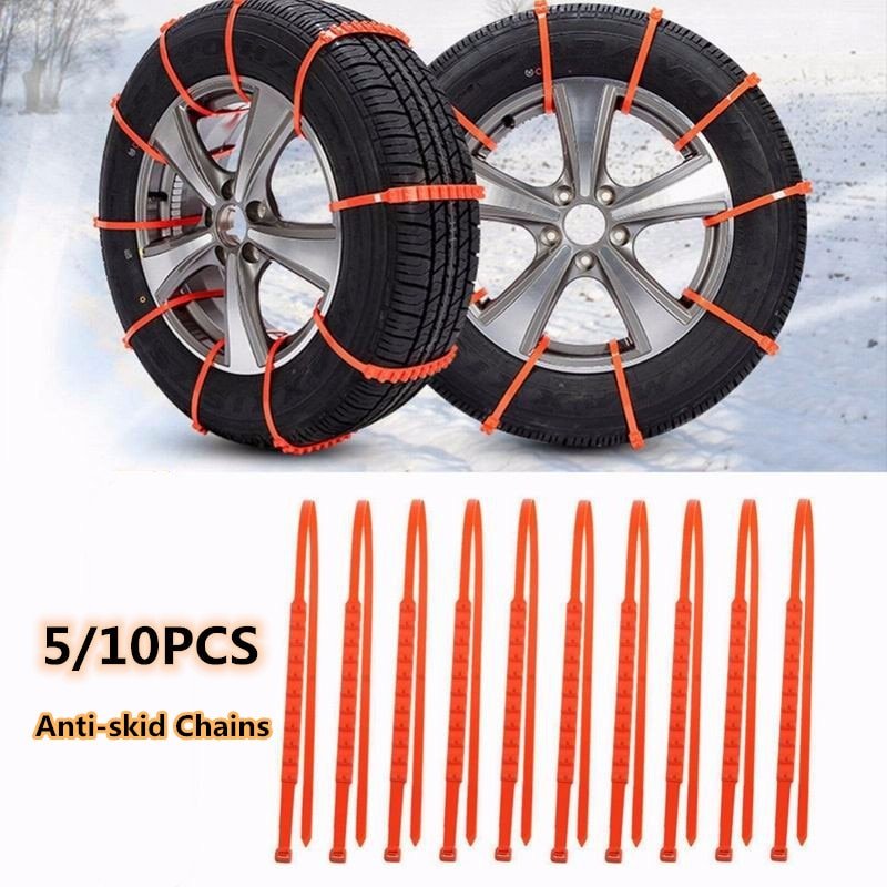 Snow Tire Chains Anti-Skid For Improved Winter Traction Safety
