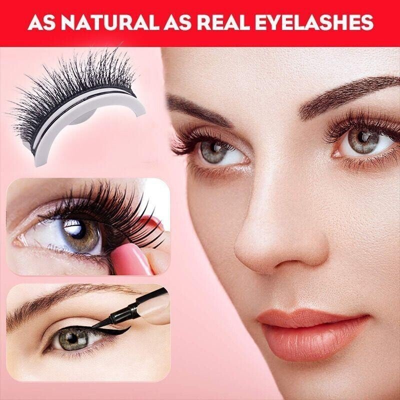 Reusable Self-Adhesive Eyelashes Long Lasting Natural Look