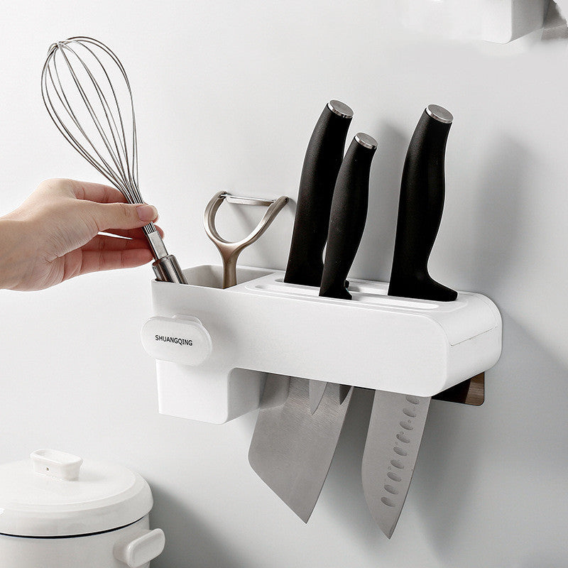 Kitchen Knife Rack Wall Mounted Organizer For Easy Storage