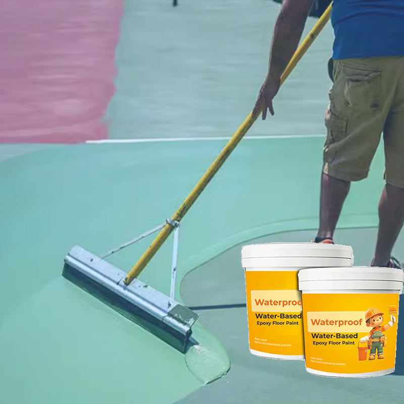 Water-Based Epoxy Floor Paint Waterproof Durable Indoor Outdoor Coating