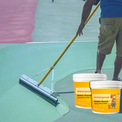 Water-Based Epoxy Floor Paint Waterproof Durable Indoor Outdoor Coating