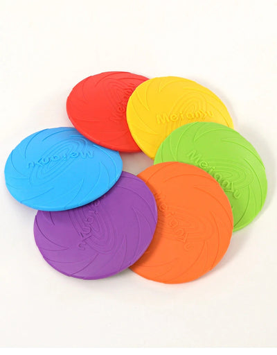 Silicone Dog Frisbee Interactive Flying Disc For Puppy Training Outdoor Play
