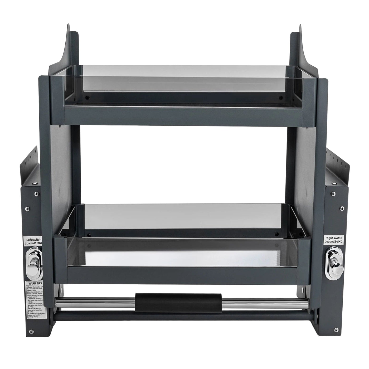 Pull Down Kitchen Shelf 24 Inch Cabinet Space Saving Organizer