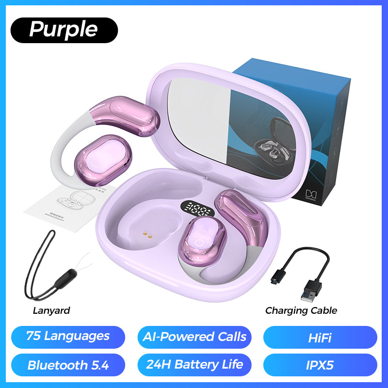 AI Voice Translation Bluetooth Earbuds Wireless Smart Language Translator