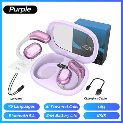 AI Voice Translation Bluetooth Earbuds Wireless Smart Language Translator