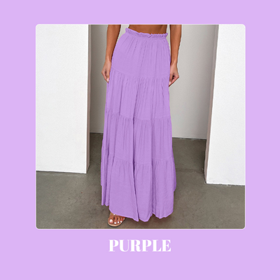 Casual Midi Skirt Women Elegant Comfortable Long Length Design