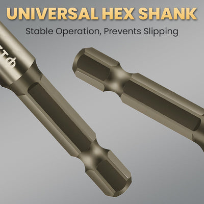 4-Flute Serrated Drill Bit Kit For Precision Metalworking Tasks