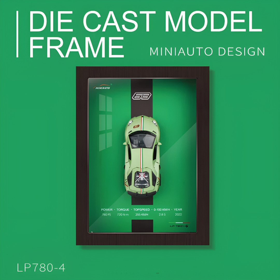 Sports Car Wall Art Diecast Car Frame Decoration