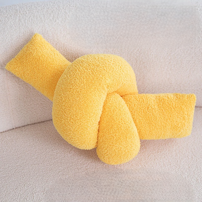 Plush Chain Knot Pillow Soft Decorative Cushion For Sofa And Home