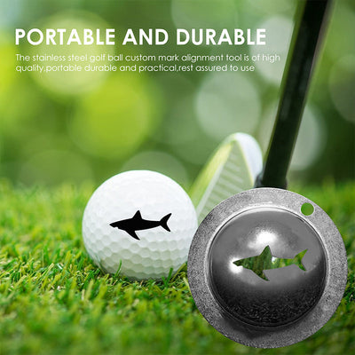Stainless Steel Golf Ball Marker With Tin Cup Design