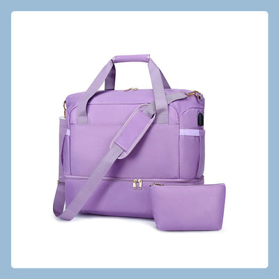 Large Capacity Travel Bag Durable Lightweight Spacious Luggage Tote