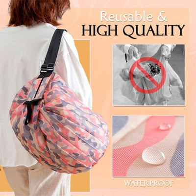 Foldable Travel Shopping Bag Portable Lightweight One-shoulder Tote