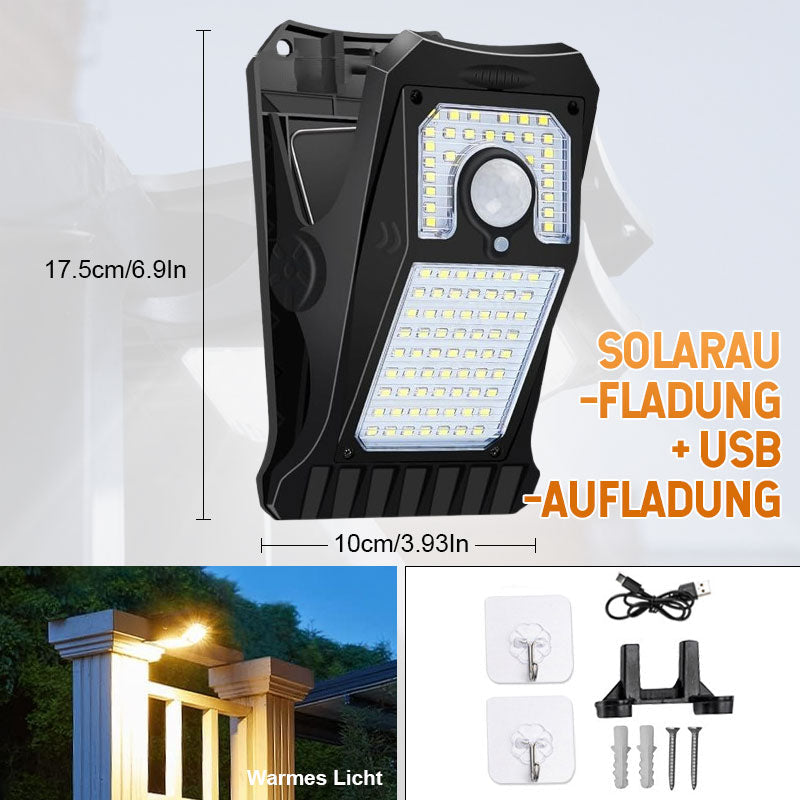 Waterproof Solar Clip Light Outdoor Portable Garden Lamp